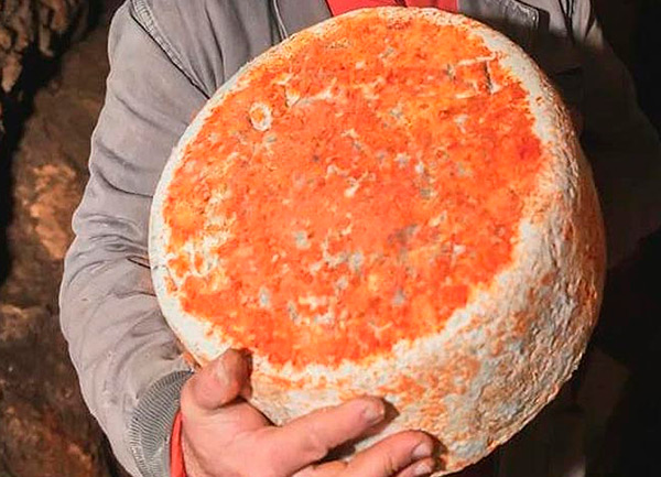 Queso Gamonéu con exterior rojizo